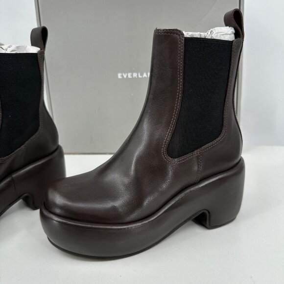 Everlane The Puffa Boot in Dark Brown size 5 Chelsea Ankle 3.25" Chunky Platform - Picture 6 of 10